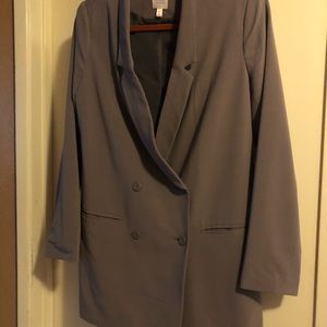 Lauren Conrad size 10 Gray Suit Blazer fully lined; dry clean only